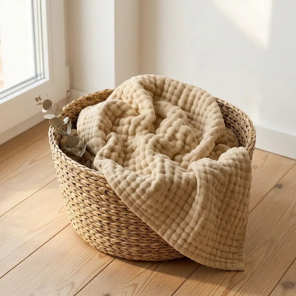 100% Cotton Muslin Blanket